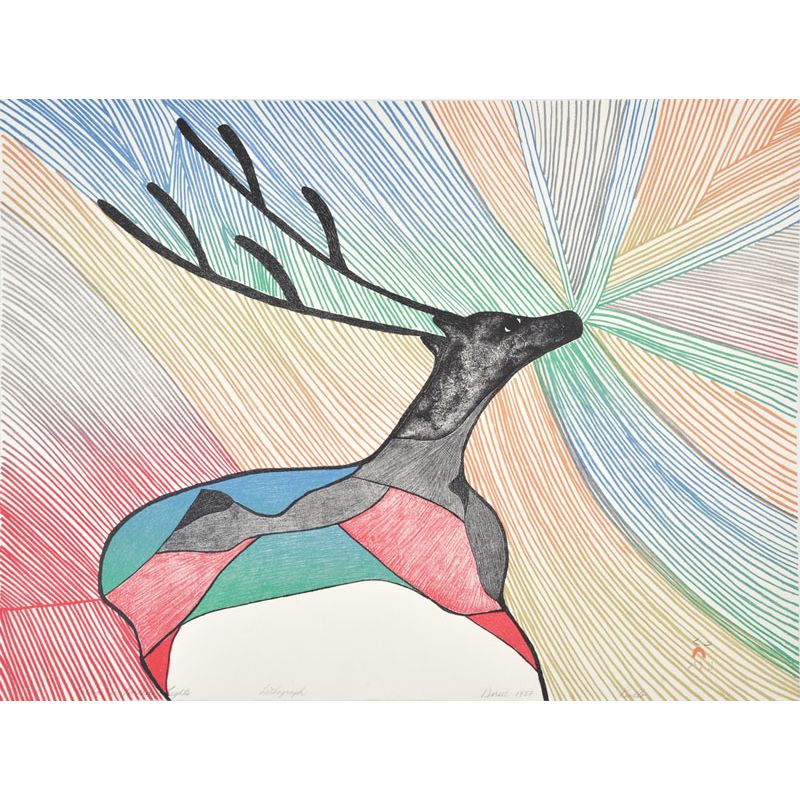 PUDLO PUDLAT "Caribou in Northern Lights"