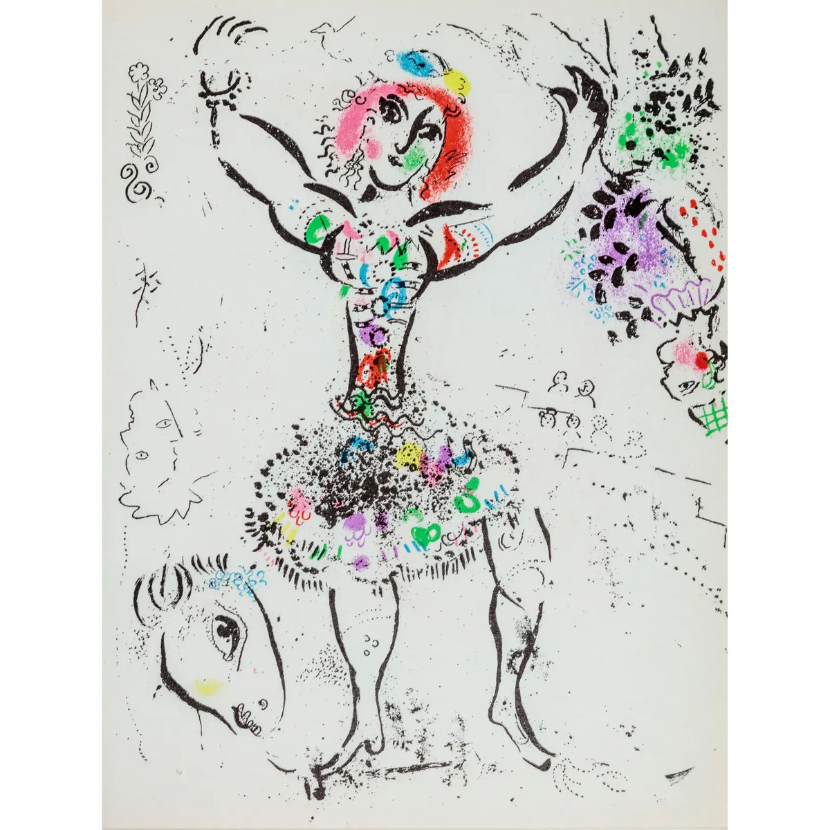 Marc Chagall, Original Lithograph, Woman Juggler