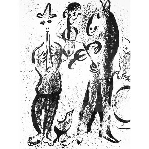 Marc Chagall, Original Lithograph, The Mountebanks