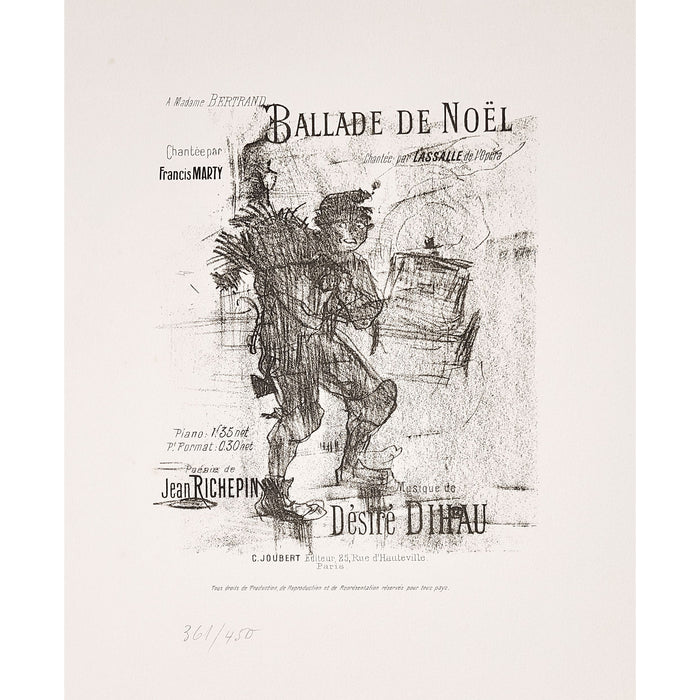Henri de Toulouse-Lautrec, Original Lithograph, Balade De Noël