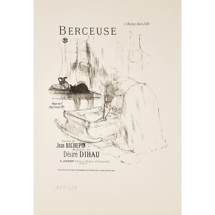 Henri de Toulouse-Lautrec, Original Lithograph, Berceuse