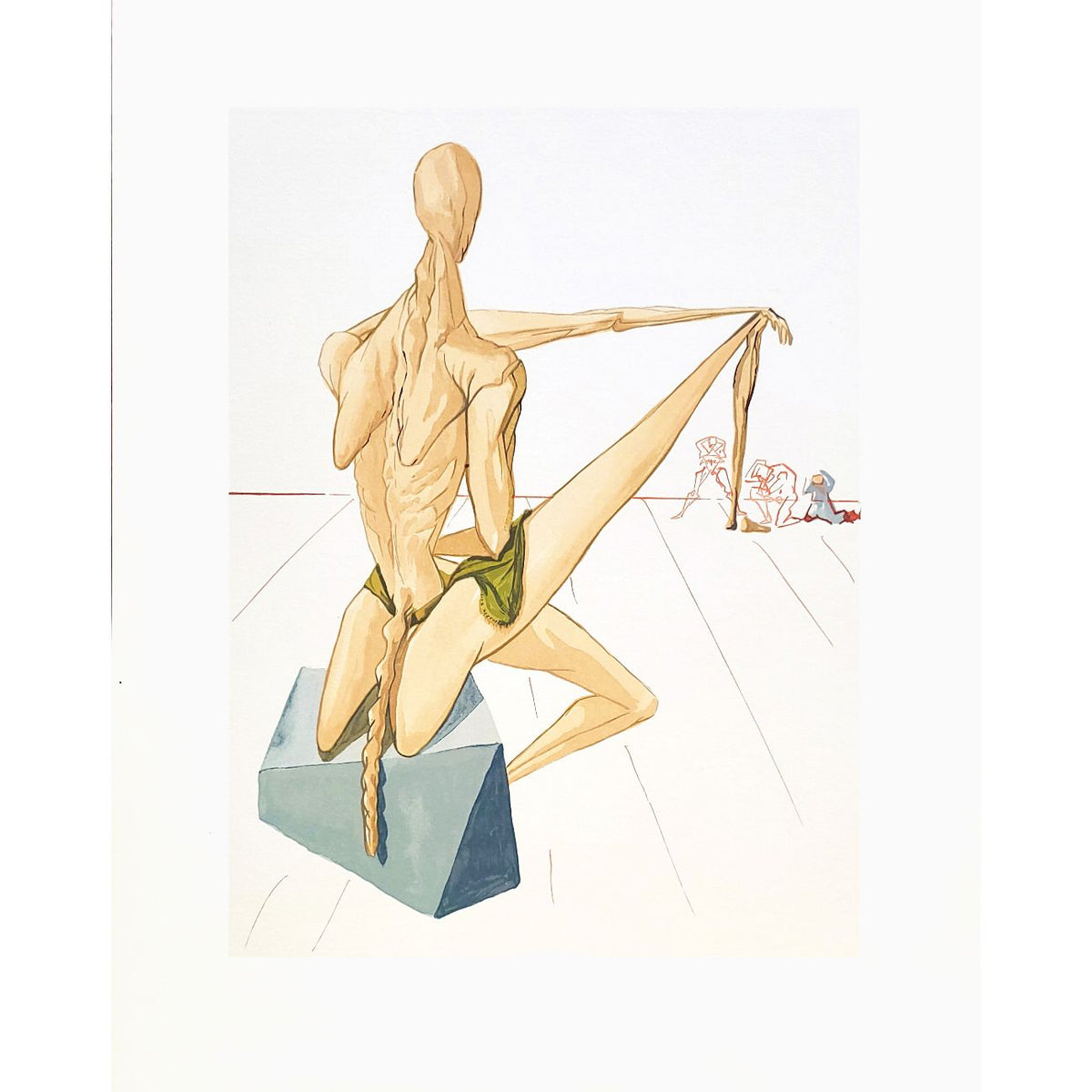Salvador Dali, Original Wood Engraving, Minos
