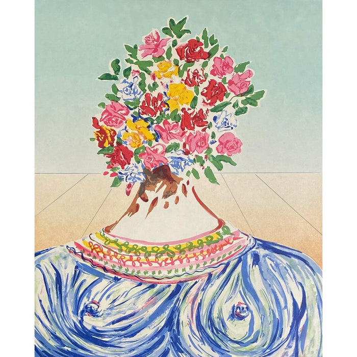 Salvador Dali, Original Lithograph, The Flowering of Inspiration (Gala en Fleurs)