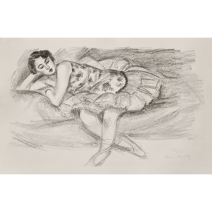 Henri Matisse, Original Lithograph, "Danseuse au divan pliée en deux" from 'Dix Danseuses' suite