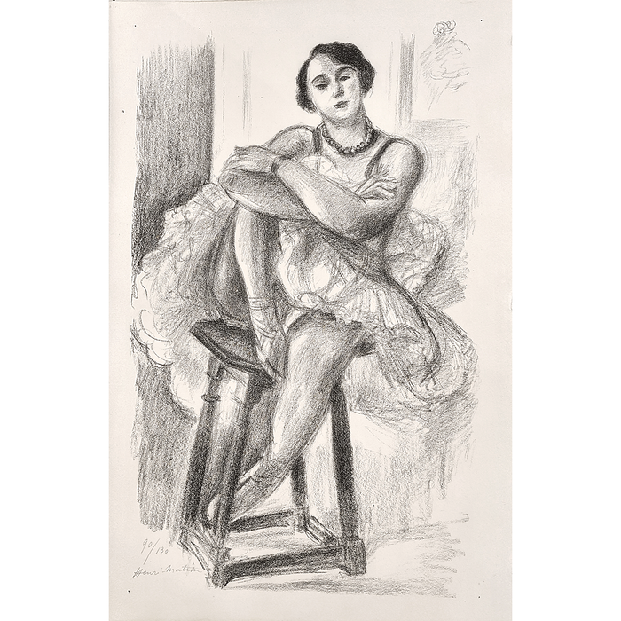 Henri Matisse, Original Lithograph, "Danseuse au tabouret" from 'Dix Danseuses' suite