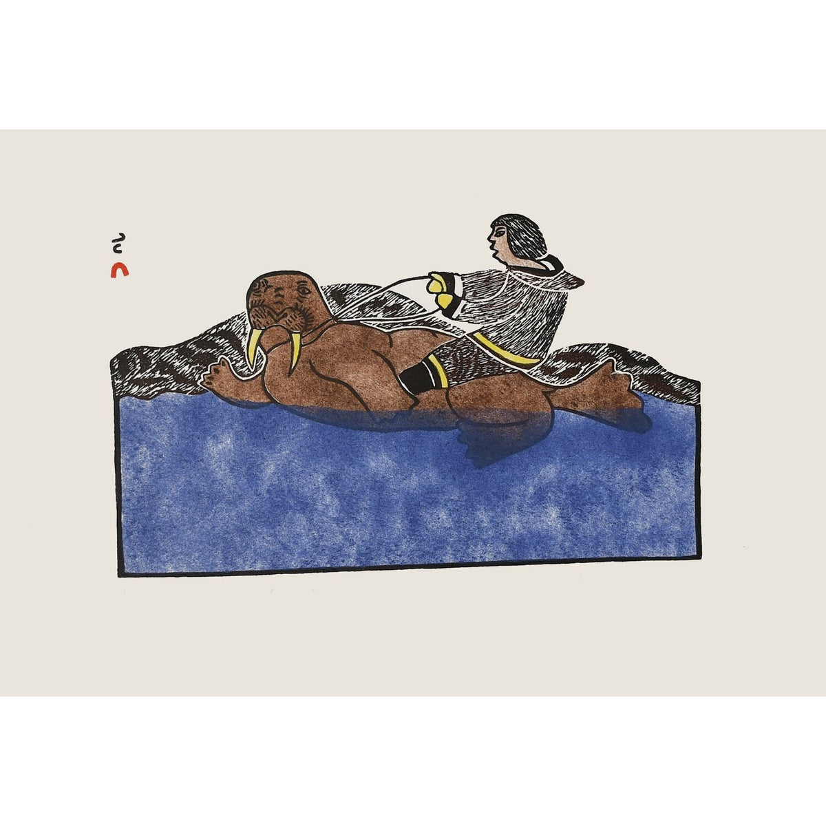 SOROSEELUTU ASHOONA "Riding a Walrus"