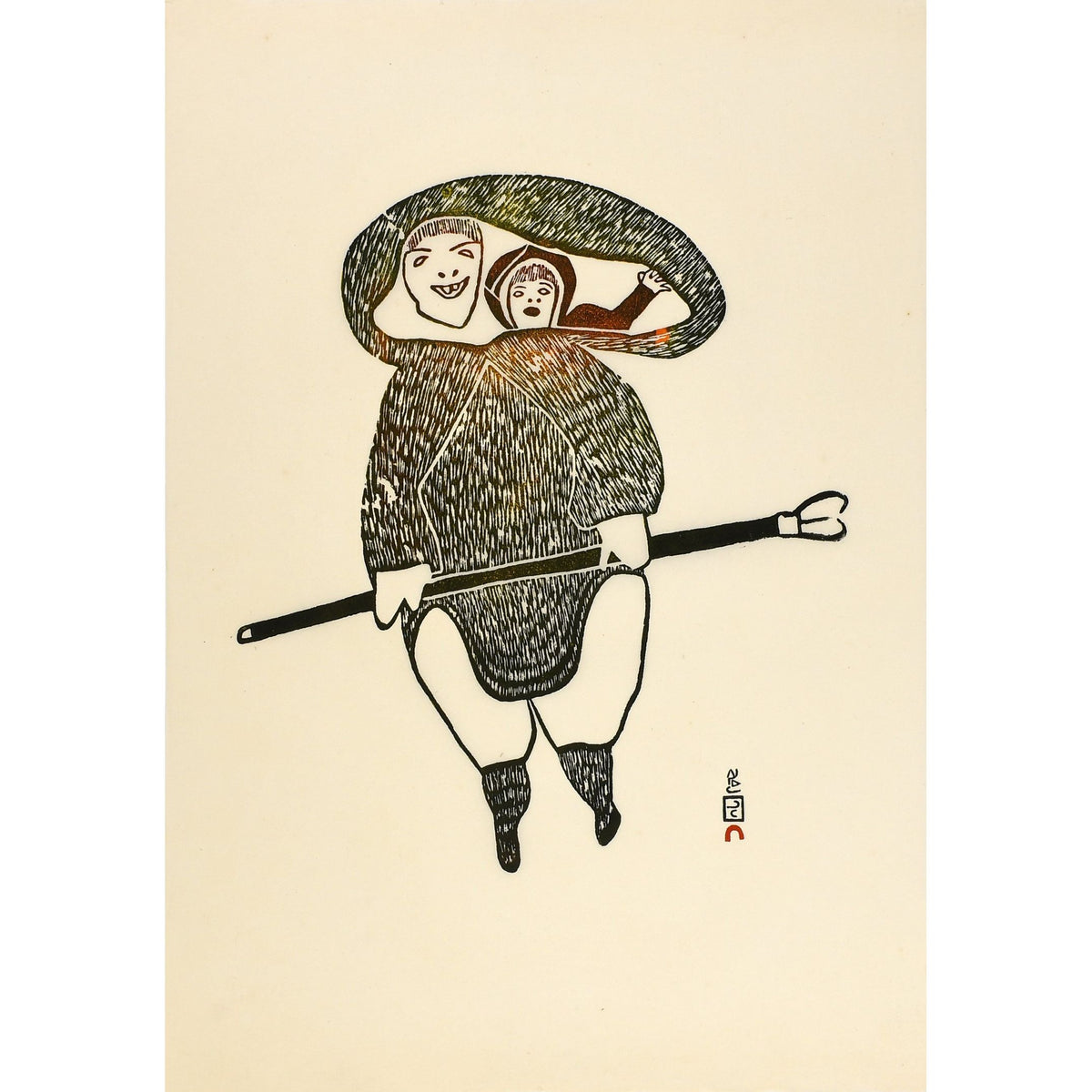 PITSEOLAK ASHOONA "Fisherwoman"
