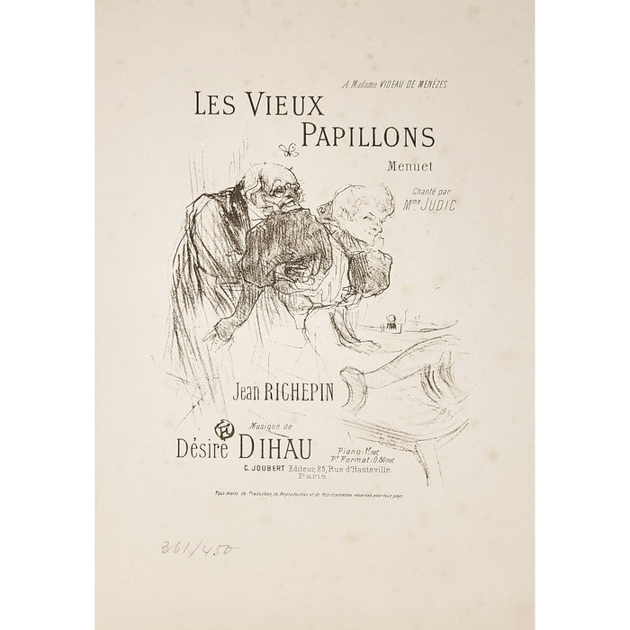 Henri de Toulouse-Lautrec, Original Lithograph, Les Vieux Papillons