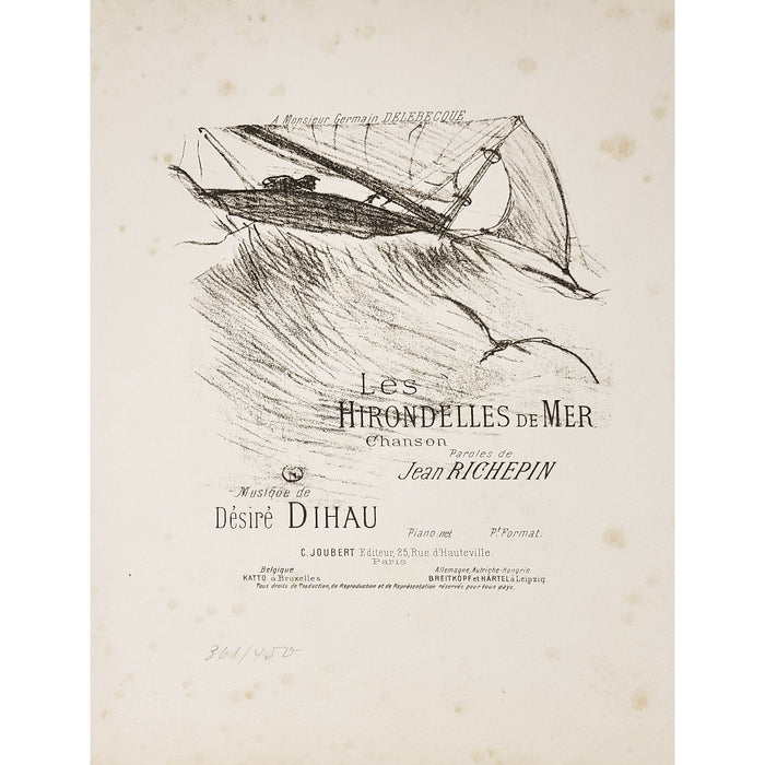 Henri de Toulouse-Lautrec, Original Lithograph, Les Hirondelles De Mer