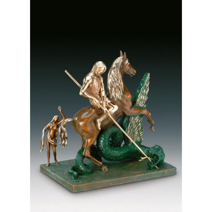 Salvador Dali, Bronze Sculpture, Saint George and the Dragon