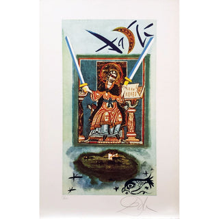Salvador Dali, Original Lithograph, "Two of Swords"
