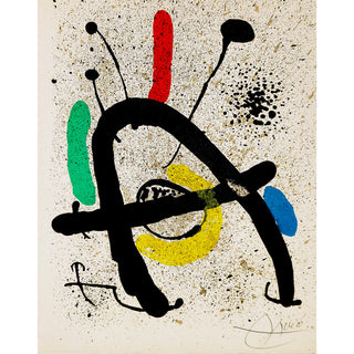Joan Miro Original Lithograph, "Cahiers d'ombres", plate 1