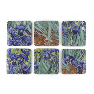 Coasters , Irises, Van Gogh - Set of 6