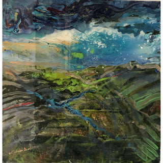 Karen Hollowell, Gloss Landscape, Acrylic on canvas