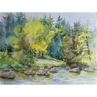 Nina Kuznetsova, Charleson Park, Watercolour on paper