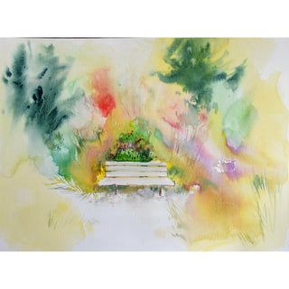 Nina Kuznetsova, The Secret Garden 3, Watercolour on paper