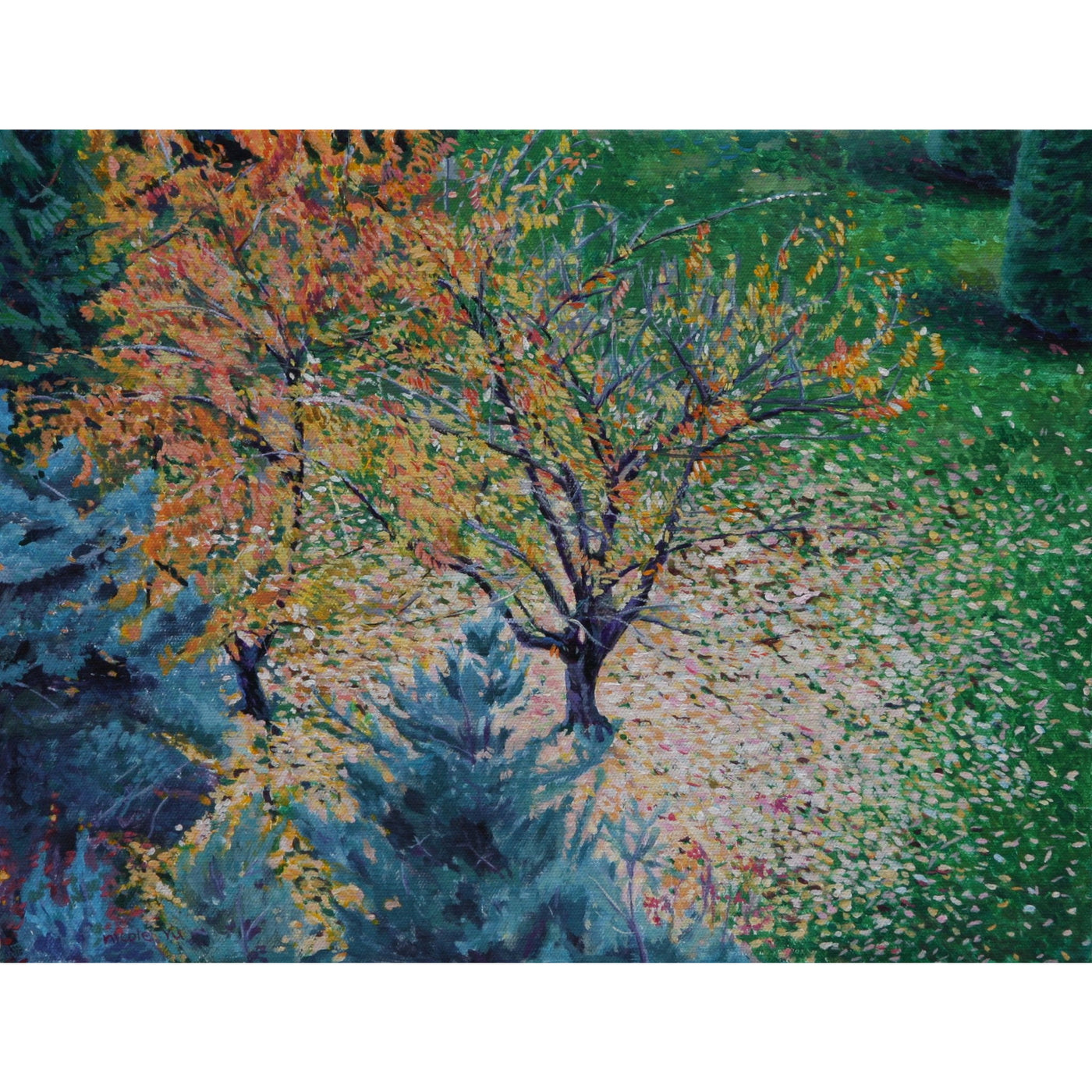 Nicole Yu, The Thread of Life, Acrylic on canvas