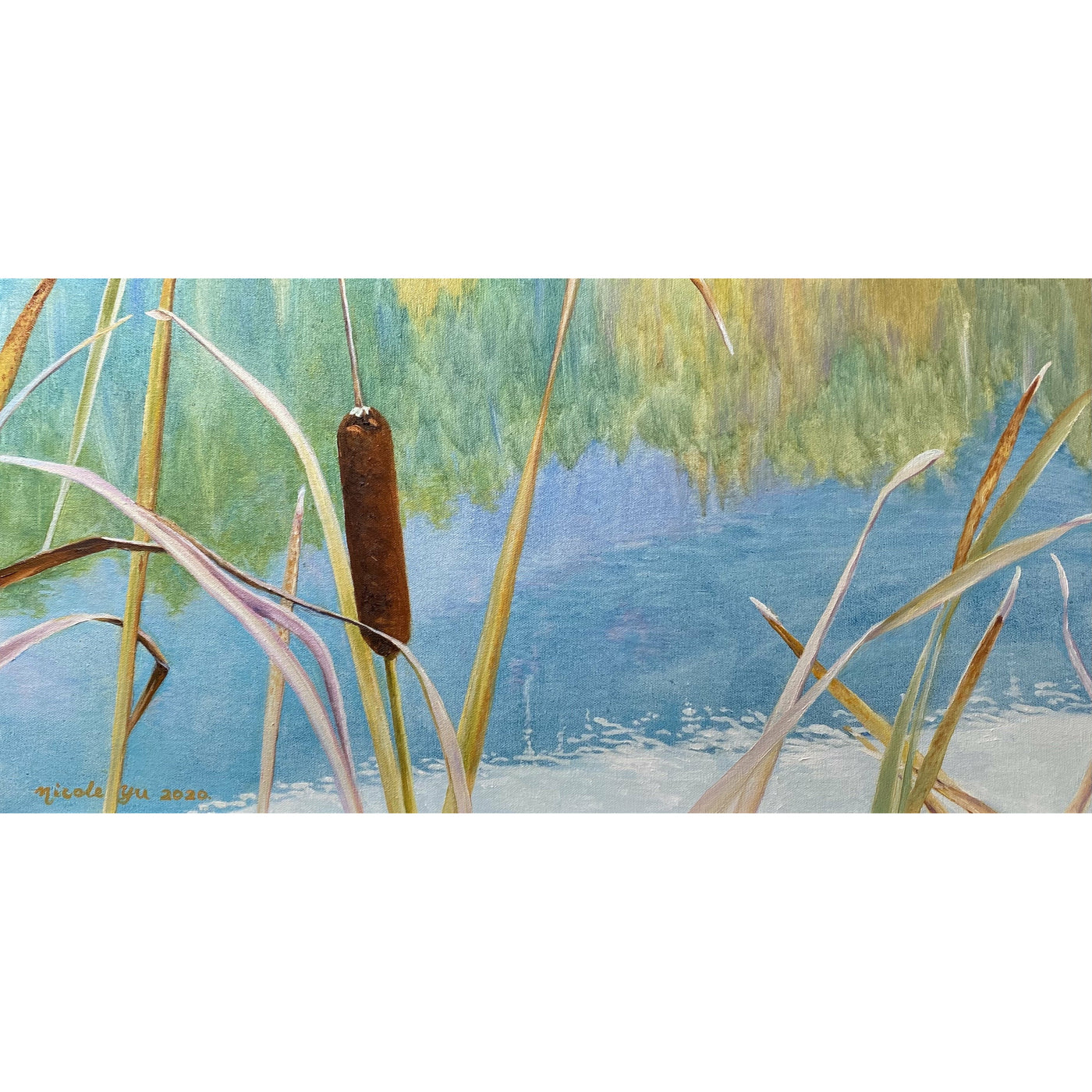 Nicole Yu, The Colour of Spring, Oil on wooden board