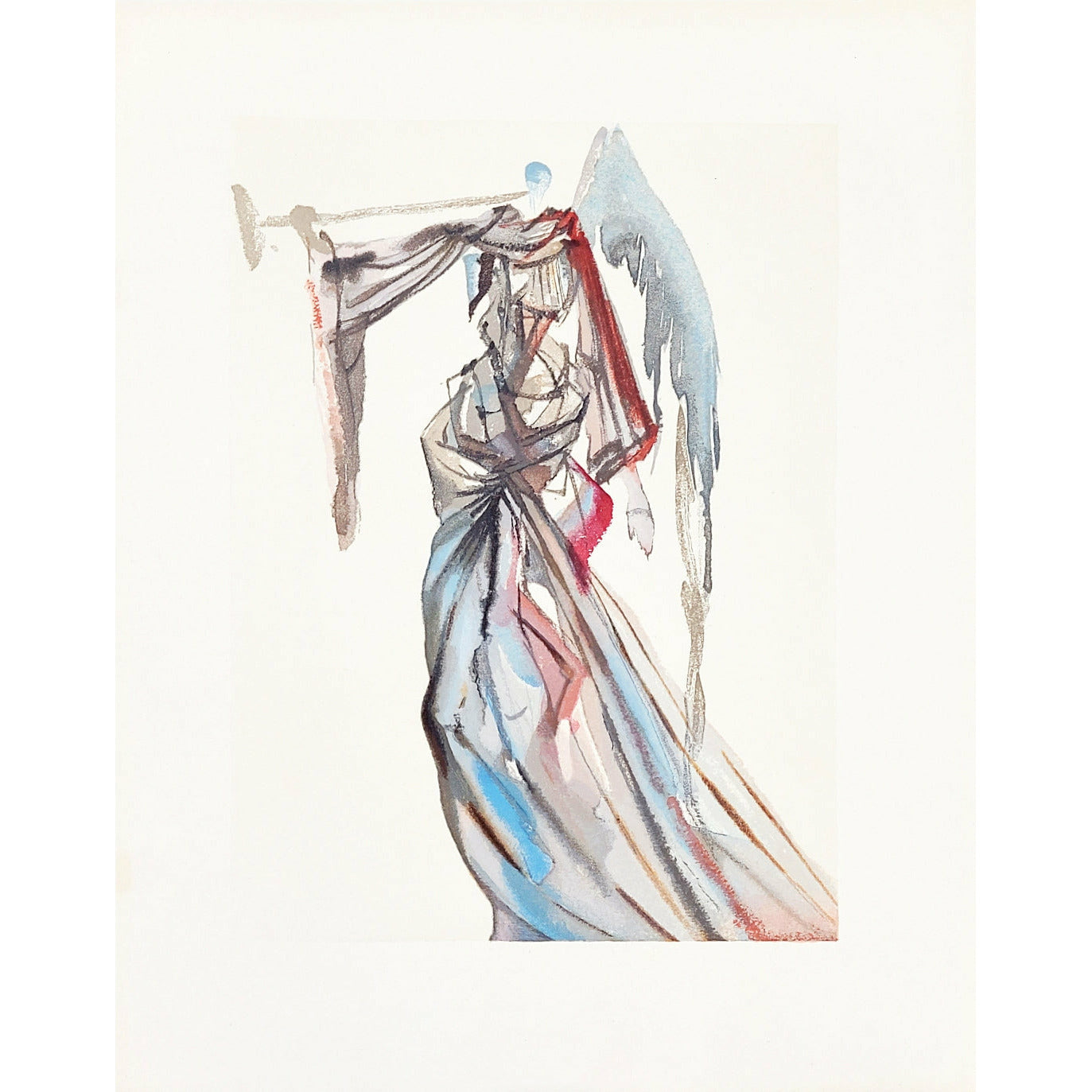 Salvador Dali, Original Wood Engraving, "The Angel of the Sun"