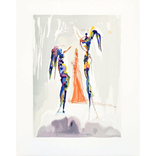 Salvador Dali, Original Wood Engraving, "Gloria Patri"
