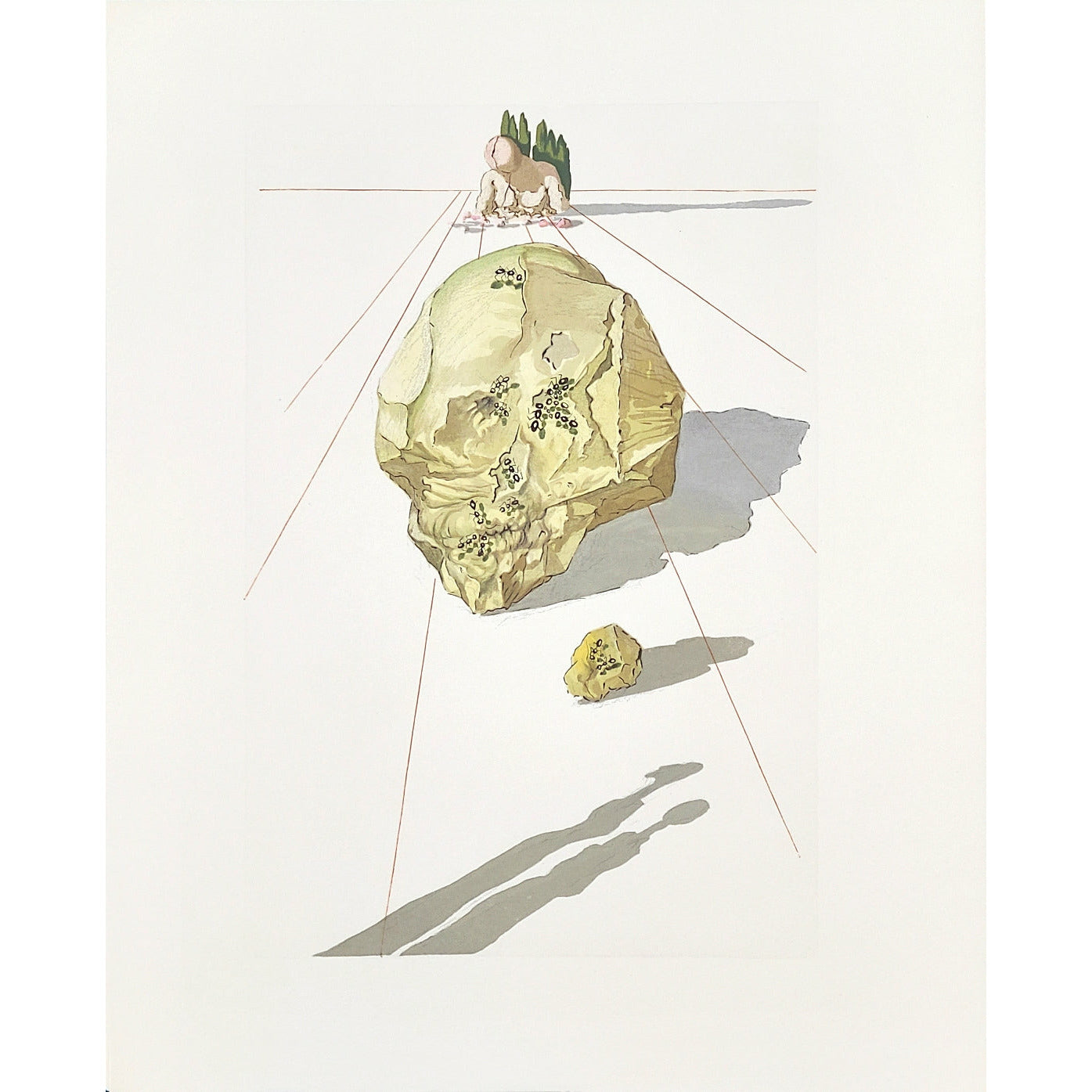 Salvador Dali, Original Wood Engraving, "The Punishment of Hypocrites"