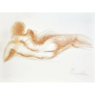 Salvador Dali, Original Lithograph, "Femme nue de dos"
