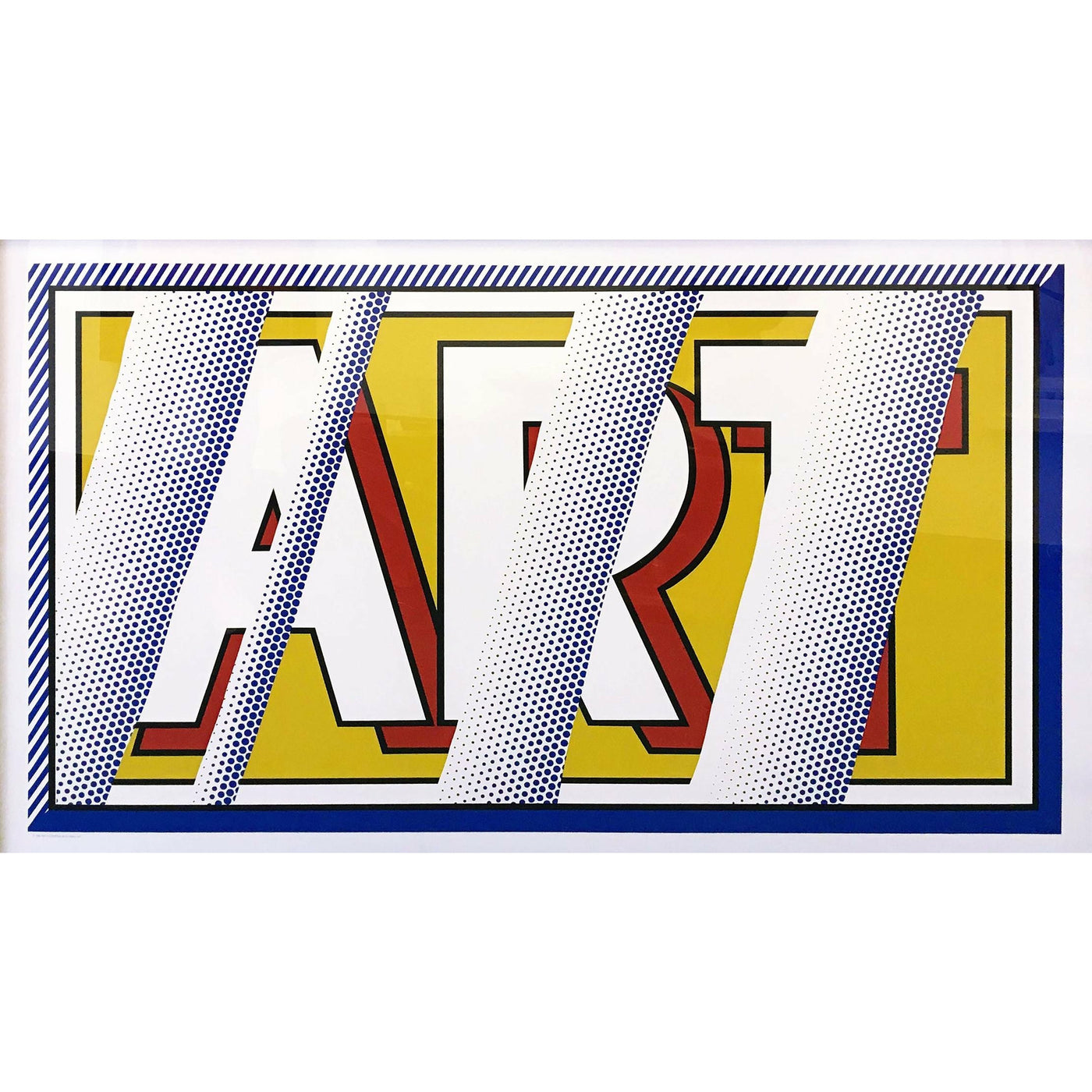 Roy Lichtenstein, Original Silkscreen, "Reflections: ART"