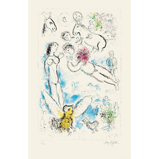 Marc Chagall, Original Lithograph, "L'Envolée Magique (The Magic Flight)"
