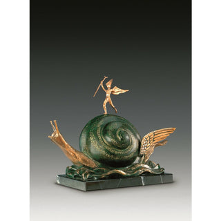 Salvador Dali, Bronze Sculpture, "Snail and the Angel"