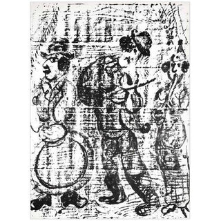 Marc Chagall Original Lithogaph, "The Wandering Musicians"