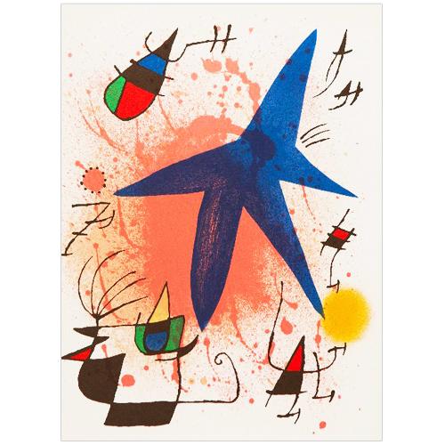 Joan Miro Original Lithogaph, "Untitled" - 1972