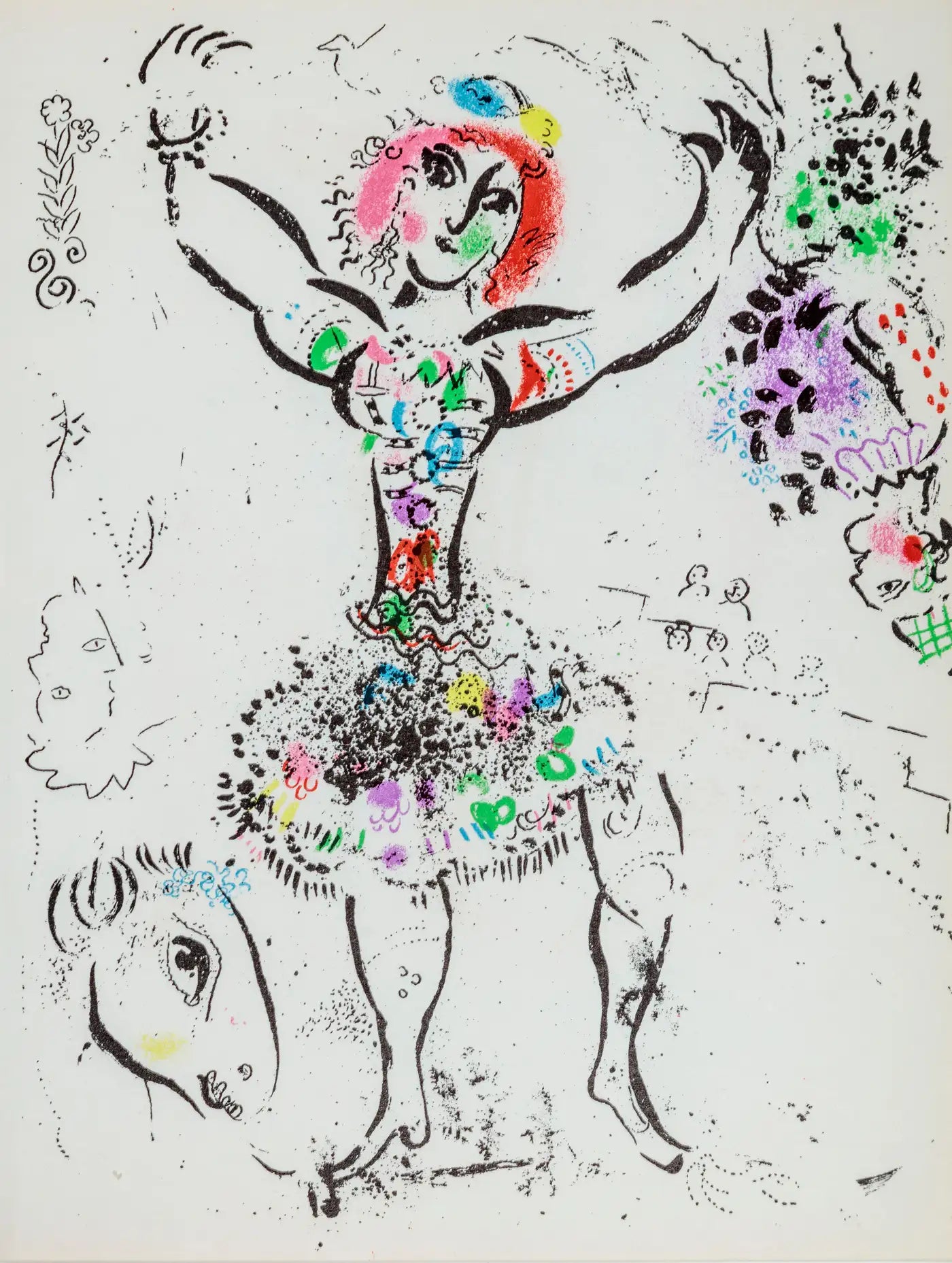 Marc Chagall, Original Lithograph, Woman Juggler