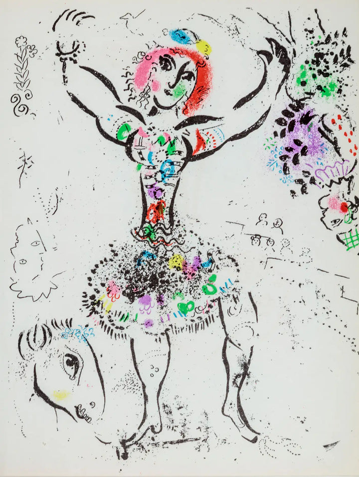 Marc Chagall, Original Lithograph, Woman Juggler