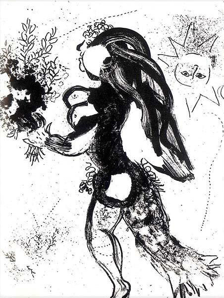 Marc Chagall, Original Lithograph, Offering