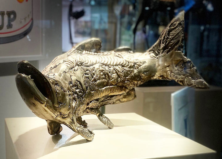 Richard Forbes, Bronze Sculpture, "End of the Line"