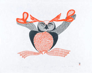 MAYOREAK ASHOONA "Uppiruqpalliajuk (Transforming to an Owl"