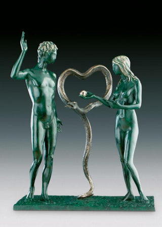 Salvador Dali, Bronze Sculpture, "Adam and Eve"
