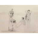 Salvador Dali, Unique Watercolour, "Three Graces of Cova d'Or"