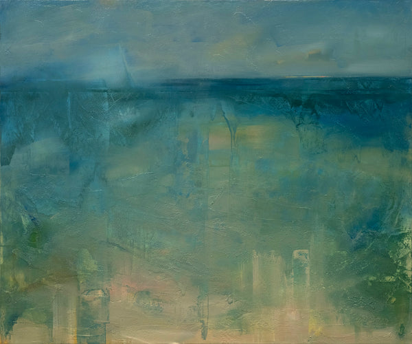 Judit Haber, Coastal Stillness, Oil on canvas