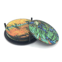 Glass Coasters - Van Gogh paintings, set of 4, with stand