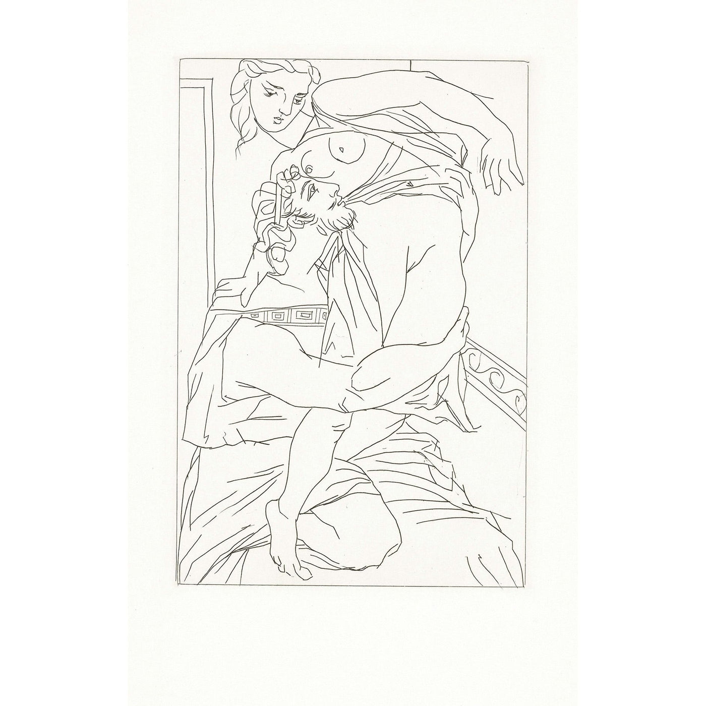Pablo Picasso, Original Etching "Cinésias et Myrrhine" from Lysistrata suite