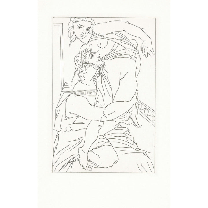 Pablo Picasso, Original Etching "Cinésias et Myrrhine" from Lysistrata suite
