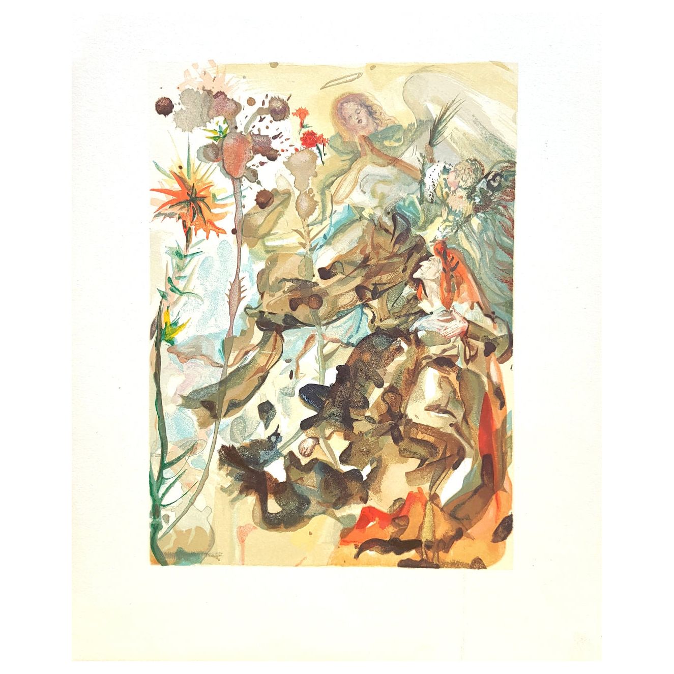 Salvador Dali, Original Wood Engraving, "Saint James and Hope"