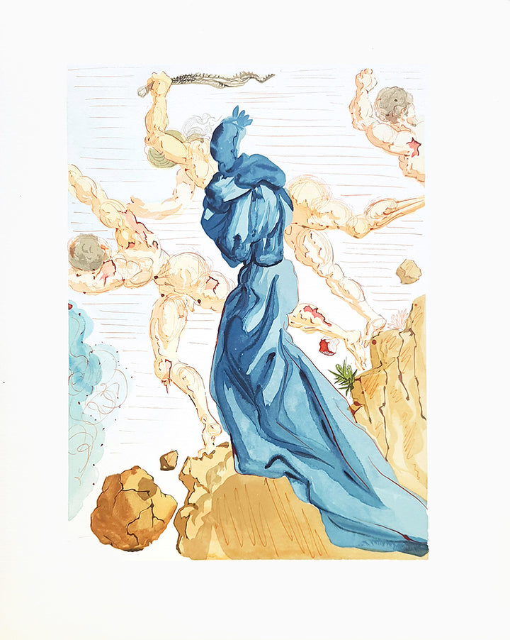 Salvador Dali, Original Wood Engraving, "The Hard Margins"