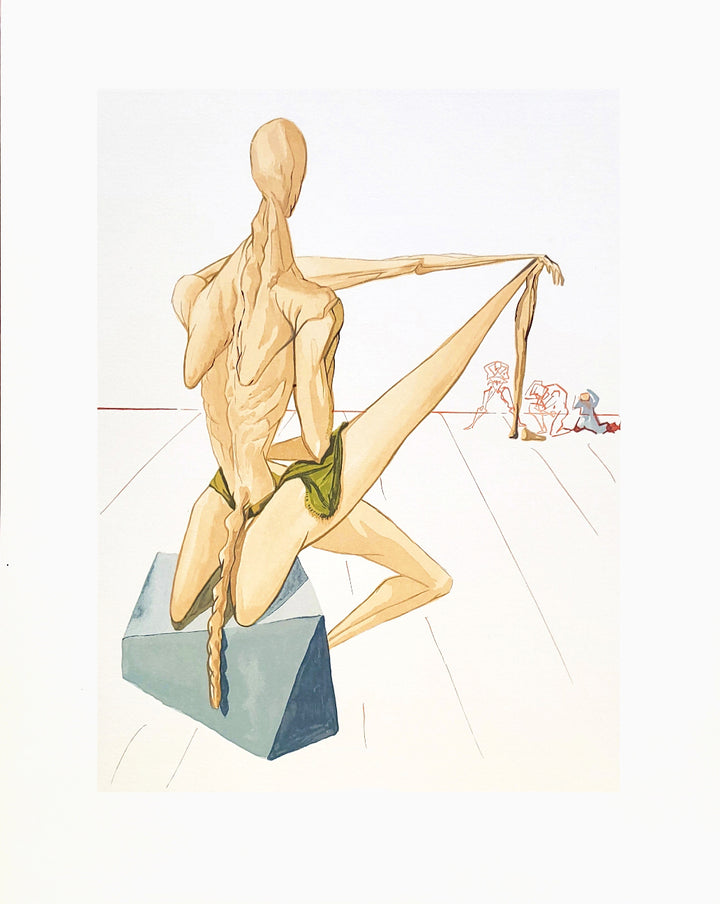 Salvador Dali, Original Wood Engraving, "Minos"