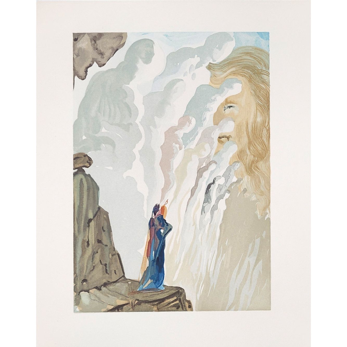 Salvador Dali, Original Wood Engraving, "The Beauty of Sculptures"