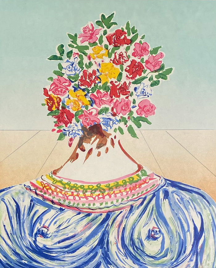 Salvador Dali, Original Lithograph, The Flowering of Inspiration (Gala en Fleurs)