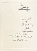 Salvador Dali, Original Lithograph, "The Path to Wisdom"
