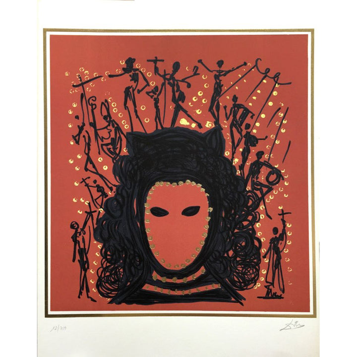 Salvador Dali, Original Lithogaph, "The Watcher"