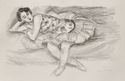 Henri Matisse, Original Lithograph, "Danseuse au divan pliée en deux" from 'Dix Danseuses' suite